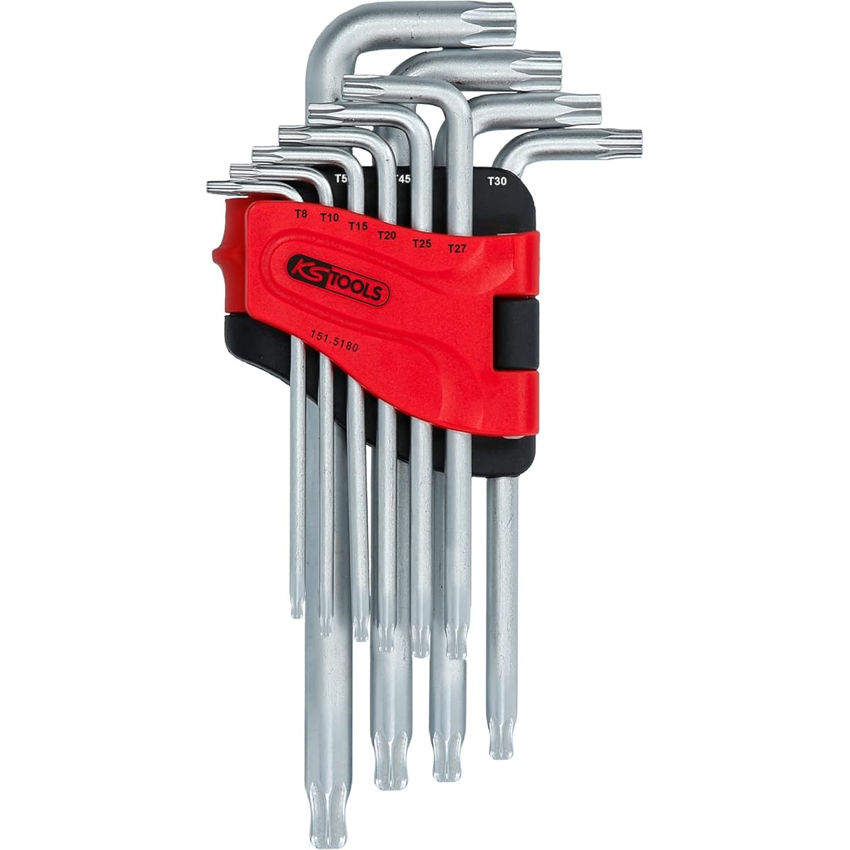 KS Tools Ball Head Torx Angle Socket Wrench Set Long 10 Pieces 151.5180