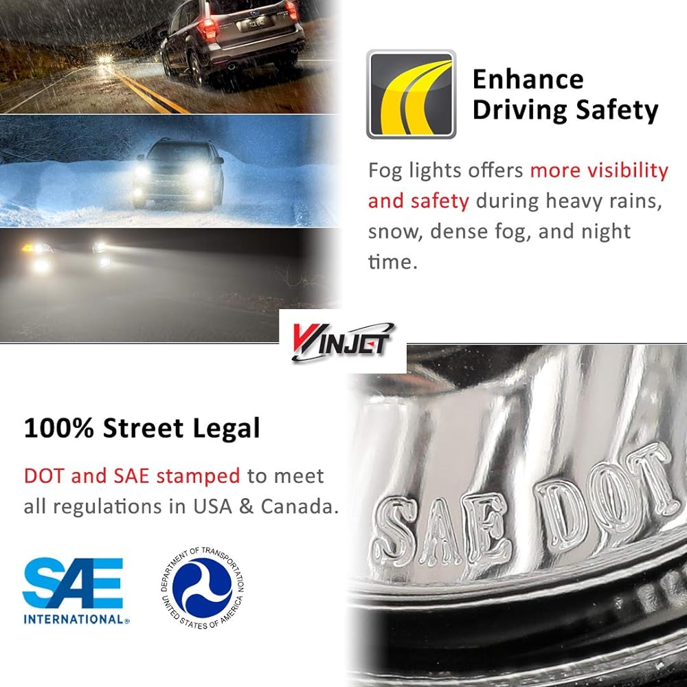 Winjet WJ30 - 0281 - 09 Clear Lens Foglight (Infinity / Nissan)