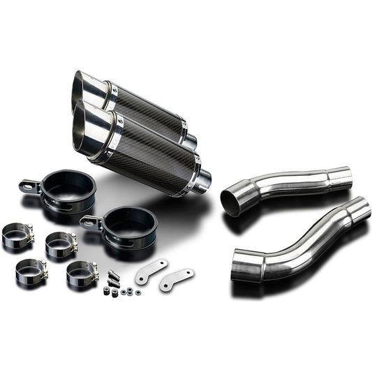 DELKEVIC Slip-on Carbon Muffler TRIUMPH STREET TRIPLE 675 2007-2012 200mm KIT01ER