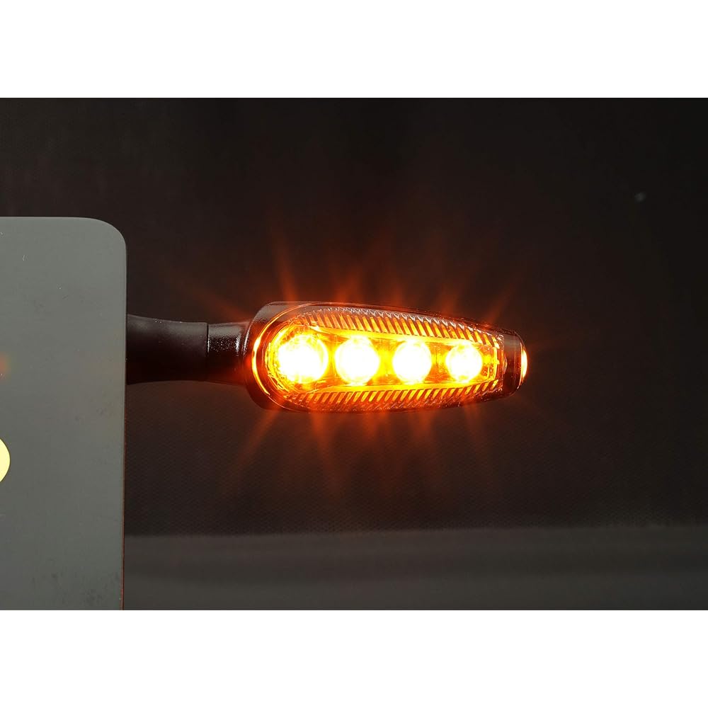 Kijima Motorcycle Motorcycle Parts LED Turn Signal High Brightness 4 LED Smoke Lens Specification E Mark Obtained 219-5193