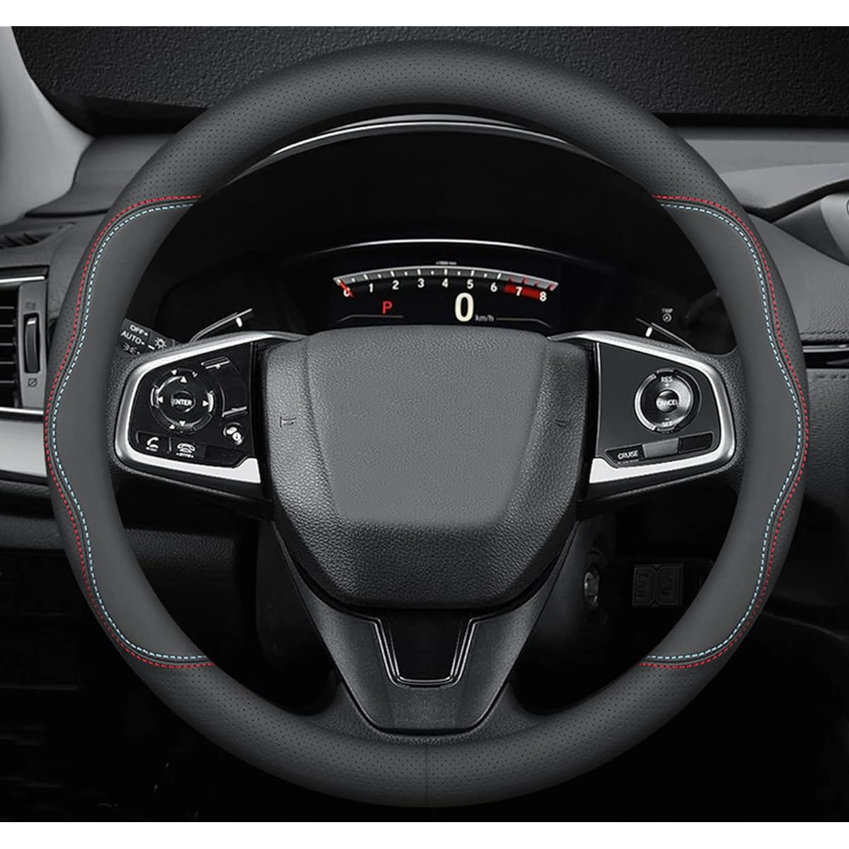 BLLXESD Handle Cover Subaru Forester 2000-2023 Compatible Breathable Premium Leather Handle Cover Slipping Design A Style