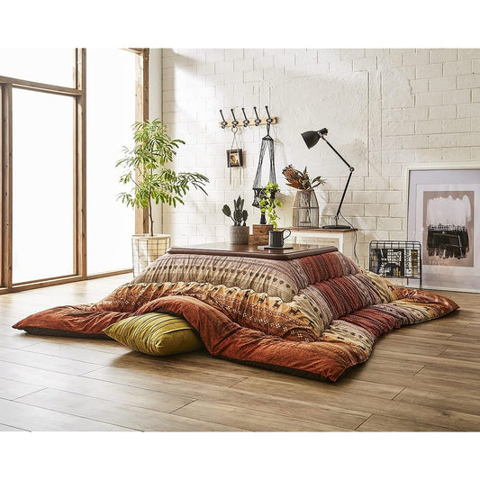 Ikehiko Corporation Kotatsu Futon Rectangle Ladi Approx. 205 x 285 cm Washable Domestic #5185259 Orange