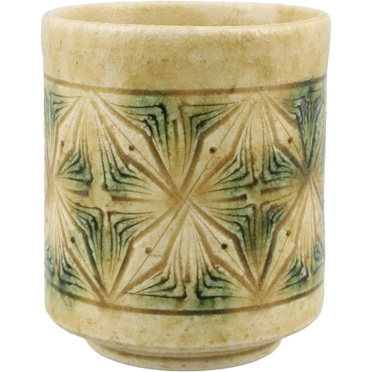 Seto ware "Kato Karasaburo" Single customer teacup Capacity approx. 280ml Kiseto (Rhibumi) Gift Present Celebration Wooden box Made in Japan 087-0008