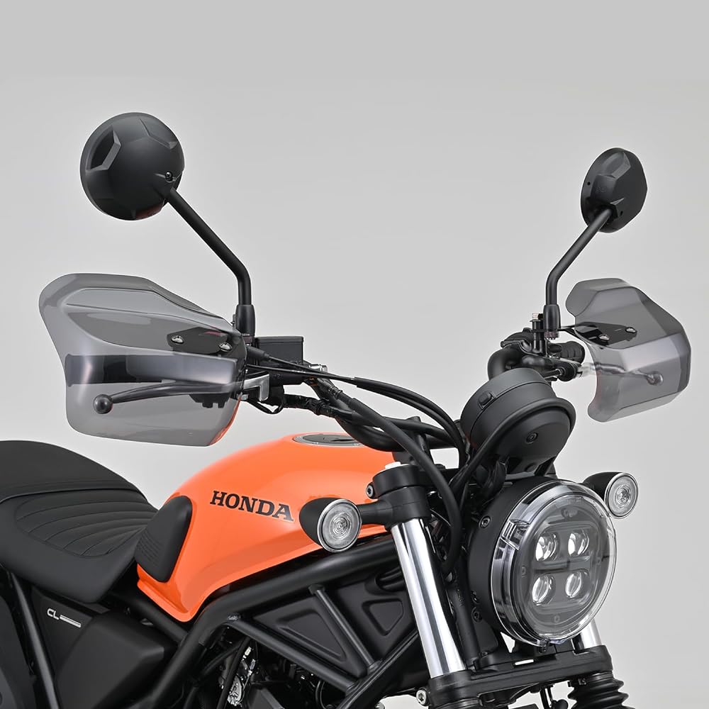Daytona Motorcycle Knuckle Guard Shockproof Acrylic General Purpose Knuckle Visor Left and Right Set Smoke 71907