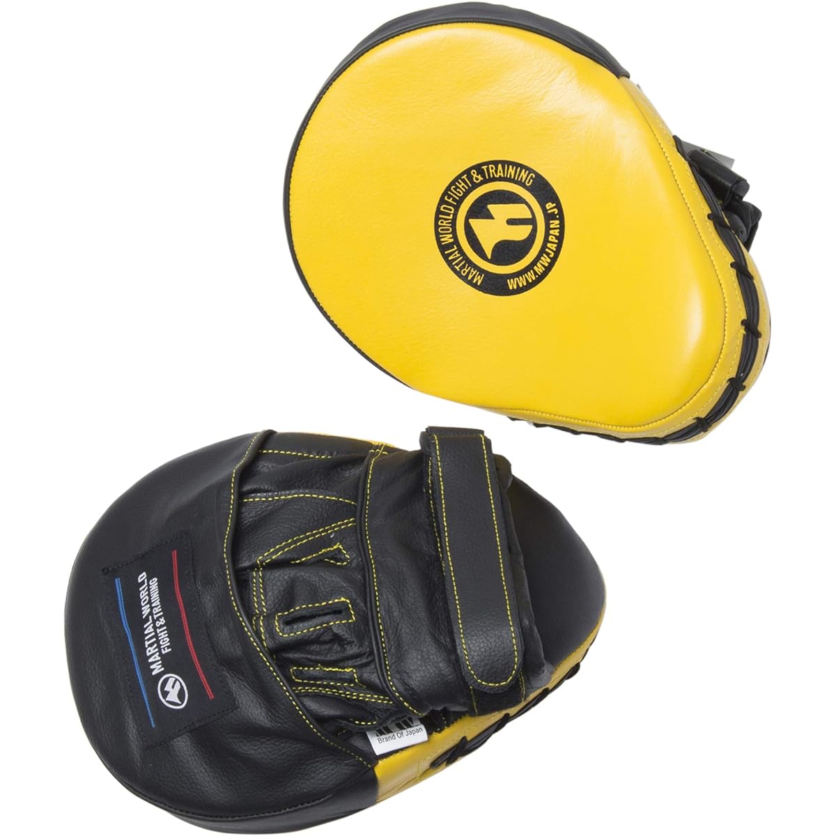 MARTIAL WORLD Professional Punching Mitt PM130-YLBK Yellow Black Height 23 x Width 17 x Thickness 5cm