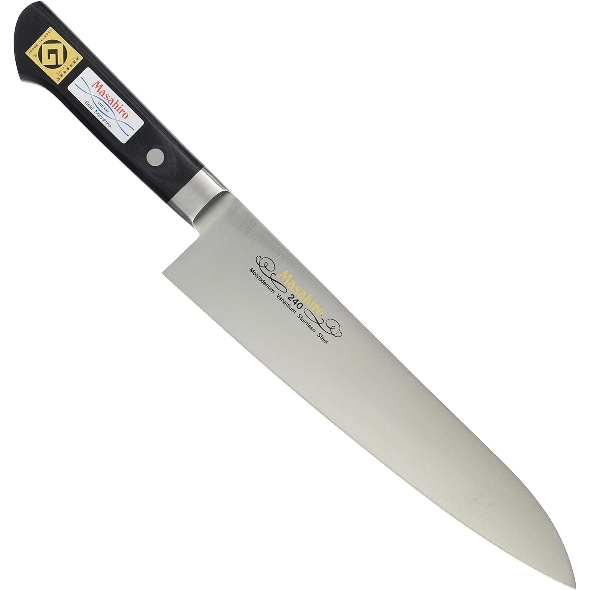 Masahiro Gyuto with molybdenum steel brim 24cm