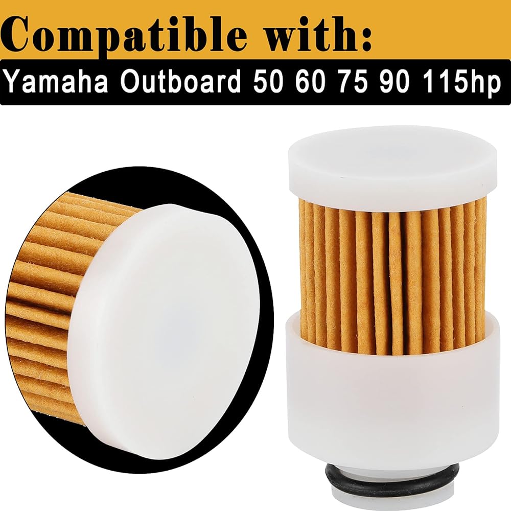 2 pack 68v-24563-00-00 fuel filter Yamaha 50HP 60HP 75HP 90HP 115HP 4 Stroke Outdoor unit Sierra 18-7979 Mercury 881540 Filter 3 microscope OE Filter