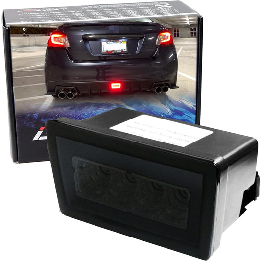 IJDMTOY Smoke Lens 3-In-1 Full LED LED Rear Fog Light Kit Subaru Impreza WRX/STI or Crostrek Compatible Tail/Brake Land Lump Backup Retor Light Wire Harness & Installation Bracket