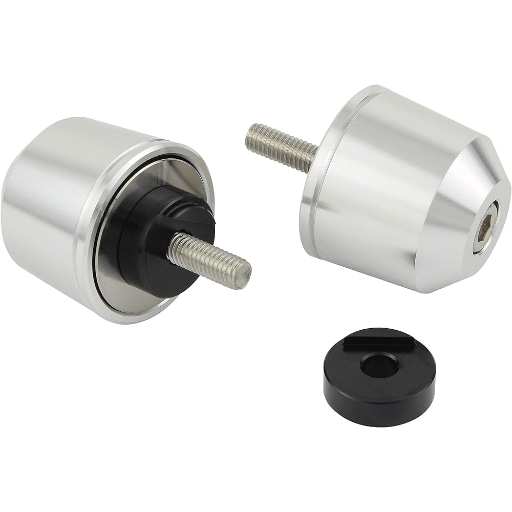 POSH Motorcycle Supplies Handlebar End Middle Weight Bar End Yamaha Genuine Handle M6 Type YZF-R25 and Others Silver 032699-03-10 Bar End Cap