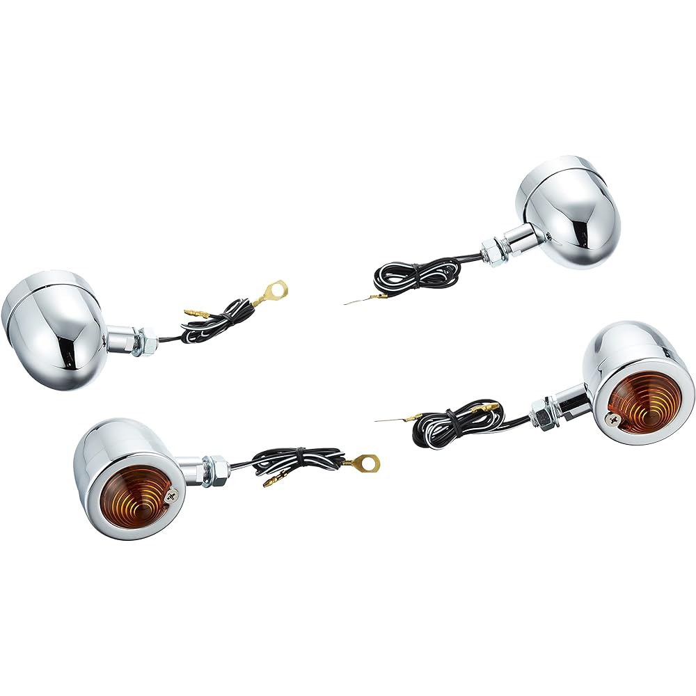 KITACO Turn Signal Kit Monkey/Gorilla/Ape 50 Bread Mini/Chrome/Clear 830-0900131B