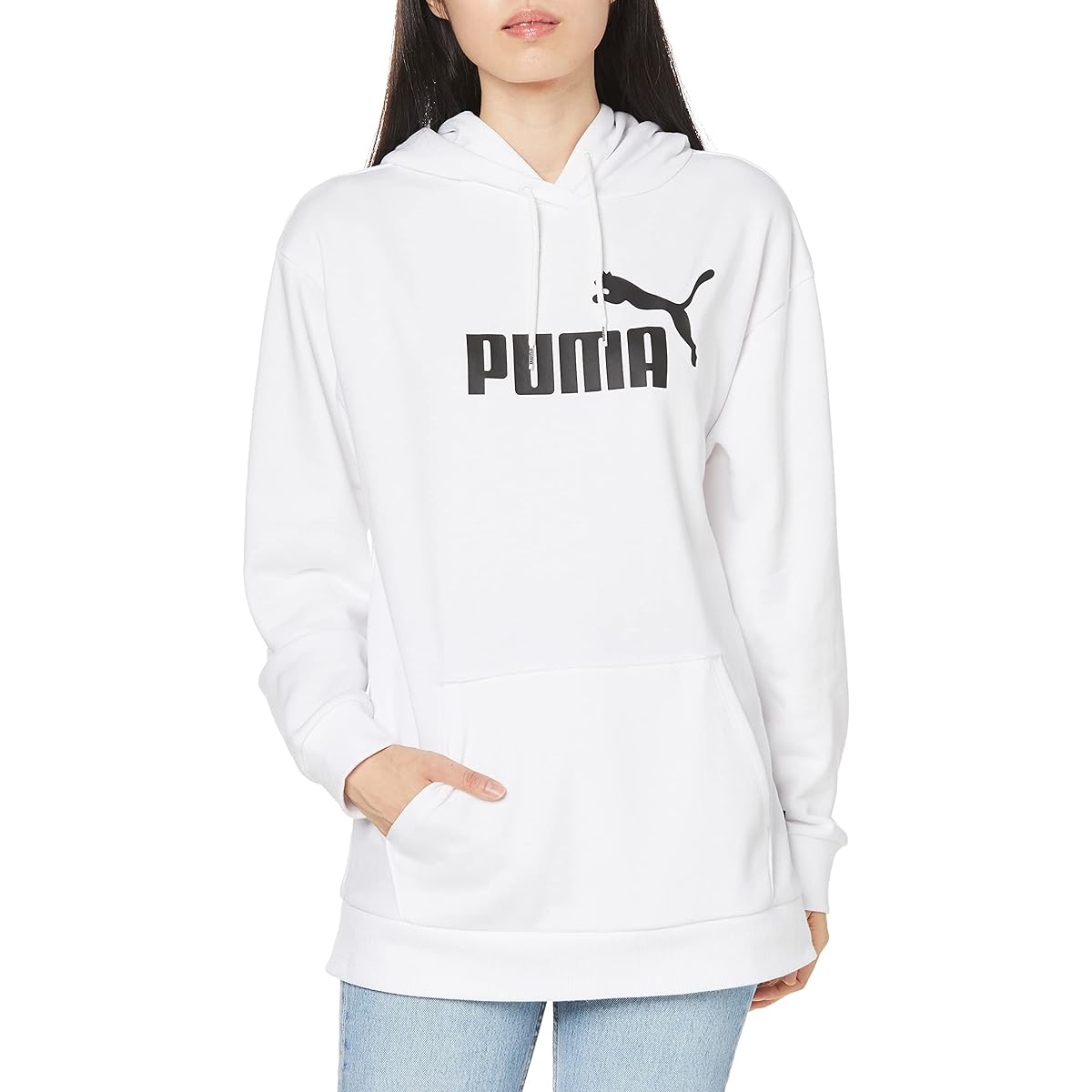[PUMA] Hooded Sweatshirt ESS Elongated Logo Hoodie Sweatshirt 588701 Women's