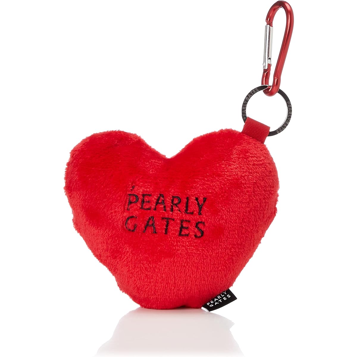 [Pearly Gates] Ball pouch (heart-shaped, carabiner hook specification) / Golf accessory case / 053-2184318 100_Red