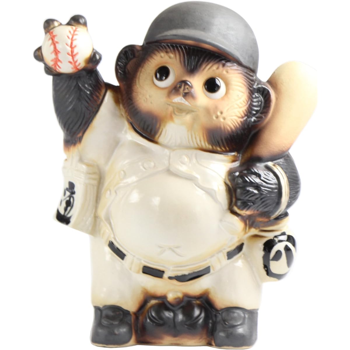 Tori "Shigaraki Ware" Baseball Tanuki No. 8 SA32-1