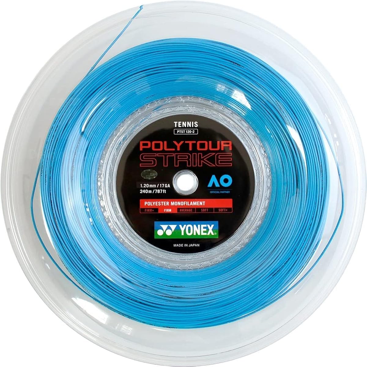 YONEX Tennis Gut Polytour Strike 240m Roll Blue (002)
