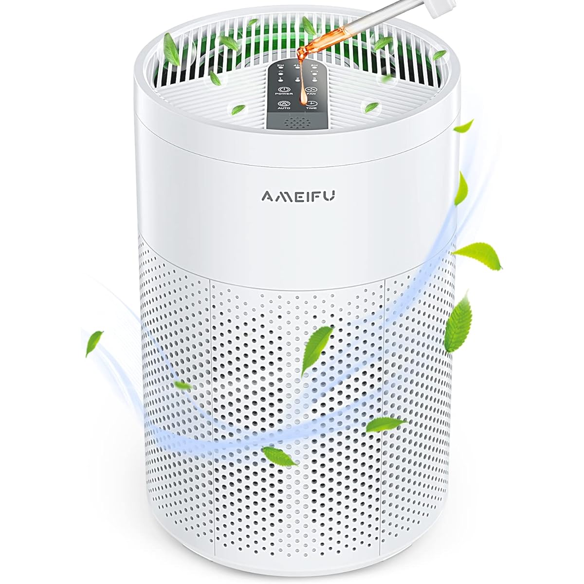 AMEIFU Air Purifier, 38 Tatami Mat, 3 Levels of Air Flow Adjustment, 4 Layers, Silent, Multi-functional, Deodorizing, Dust, Pet Odor, Powerful, Silent, Lightweight, Pollen Protection, Energy Saving,