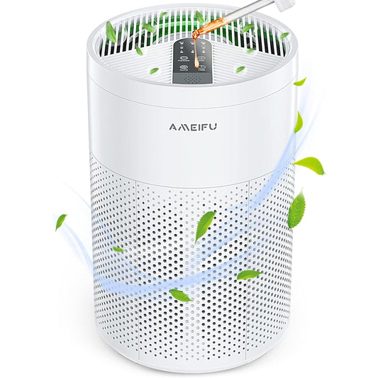 AMEIFU Air Purifier, 38 Tatami Mat, 3 Levels of Air Flow Adjustment, 4 Layers, Silent, Multi-functional, Deodorizing, Dust, Pet Odor, Powerful, Silent, Lightweight, Pollen Protection, Energy Saving,