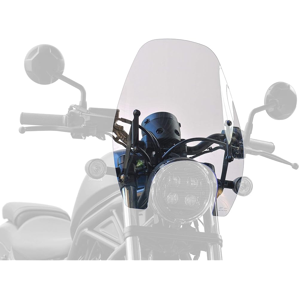 AF ASAHI Windscreen Polycarbonate Resin/Made in Japan Rebel250(2BK-MC49/'20-), Rebel500(2BL-PC60'20-) Clear RBL-03