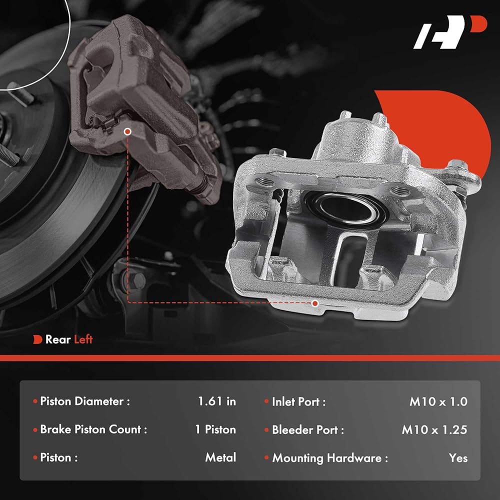 A -PREMIUM Disc Brake Caliper Assembly Bracket Honda Model -Odyssey 2005 2007 2008 2009 2010 V6 3.5L -Lear left driver's seat side