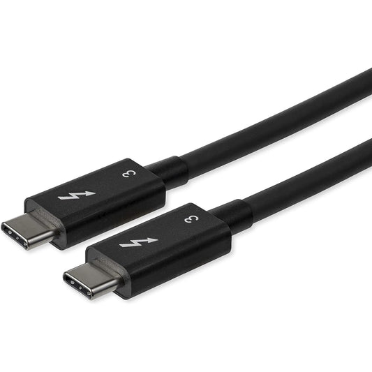 StarTech.com Thunderbolt 3 USB-C Cable 0.8m 40Gbps USB-C Compatible 100W USB PD Compatible Thunderbolt Certified TBLT34MM80CM