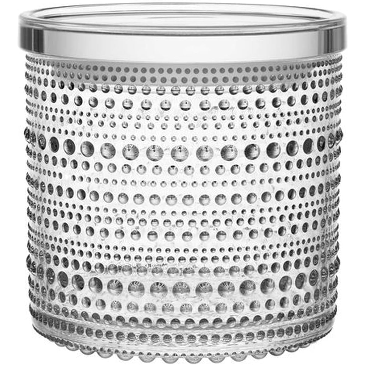 [Regular Imported Product] Iittala Kastehelmi Jar Storage Container 116 x 114mm Clear 1015372