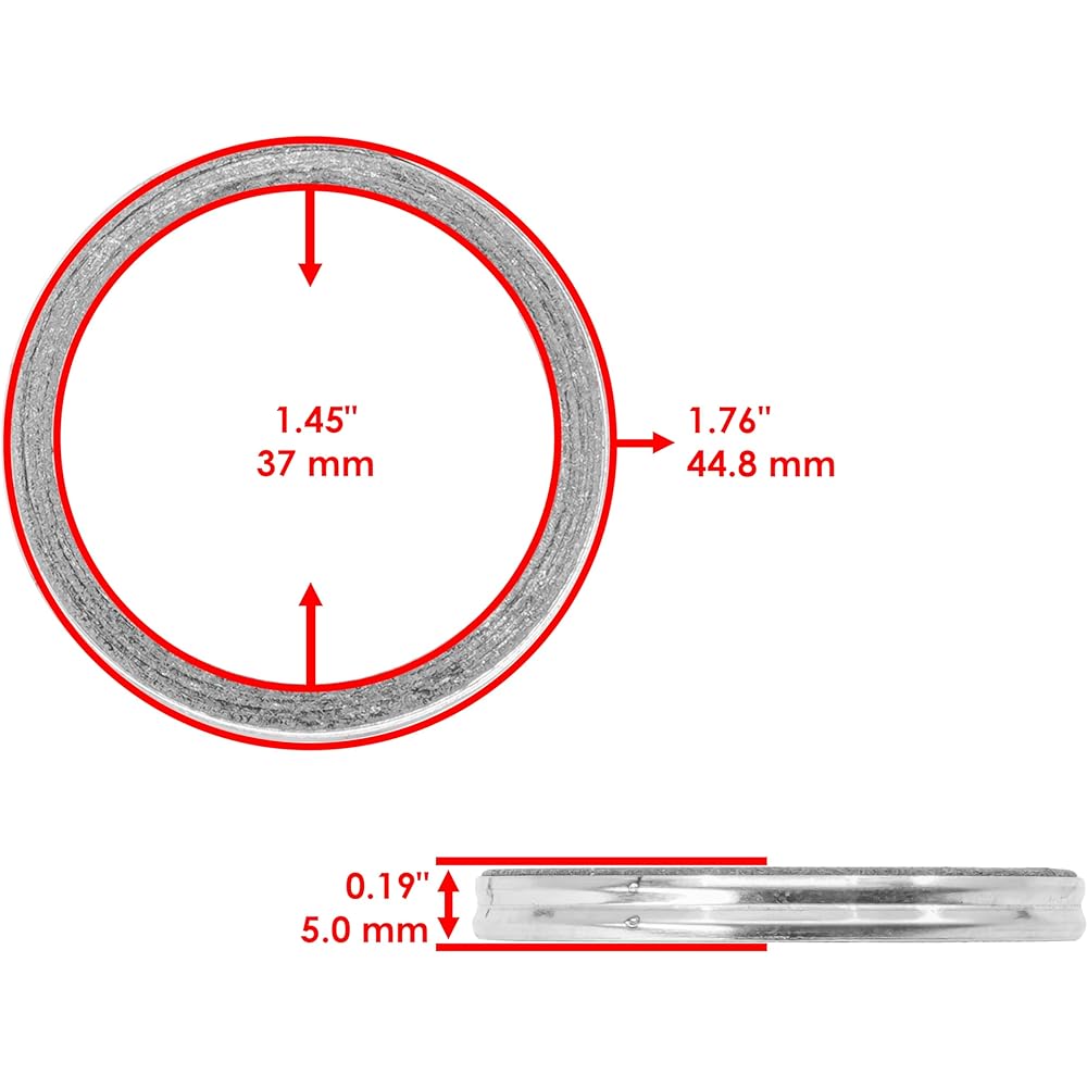 Caltric exhaust muffler pipe gasket Yamaha Blaster 200 YFS200 1988-2006