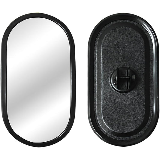 KG0801 Universal Side Mirror (Black) H300 Oval Shape 310L x 160W (Single Item)