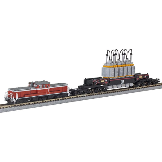 Rokuhan Z Gauge Evangelion New Theatrical Edition NERV Special Railway Shimofutagoyama Branch Line "Operation Yashima" DD51 & Shiki880 2-Car Set T037-3 Railway Model Diesel Locomotive Freight Car