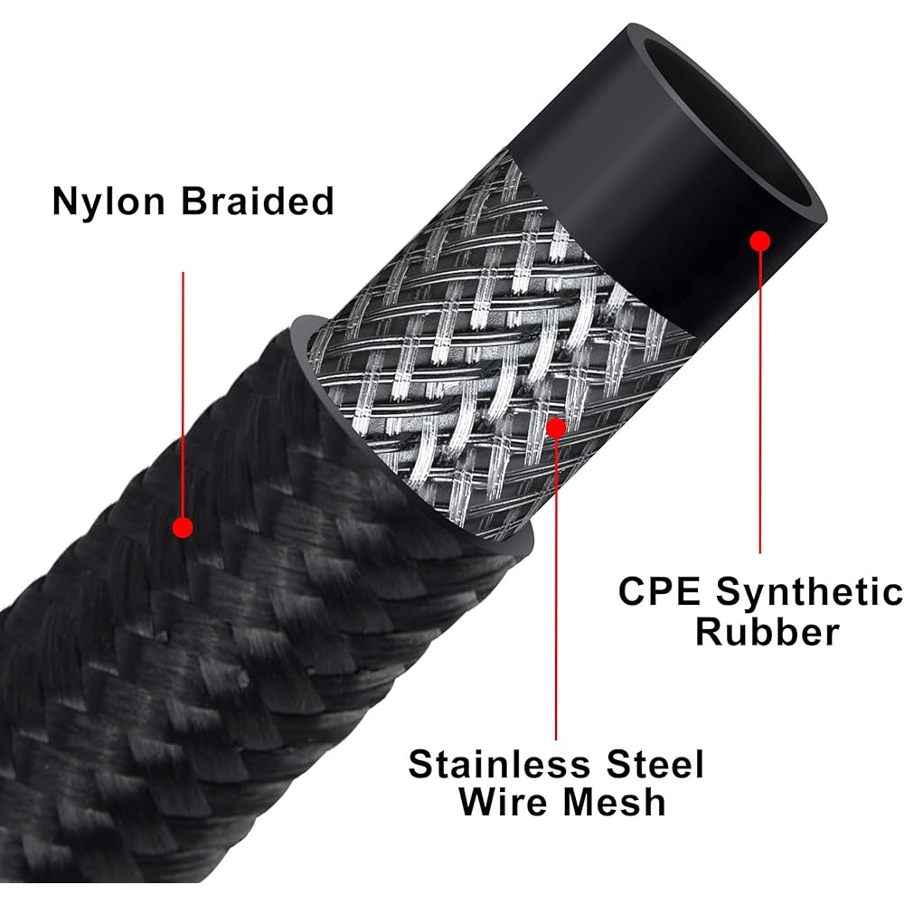 EVIL ENERGY 6an fuel line an6 edition fuel nylon CPE 20 feet black