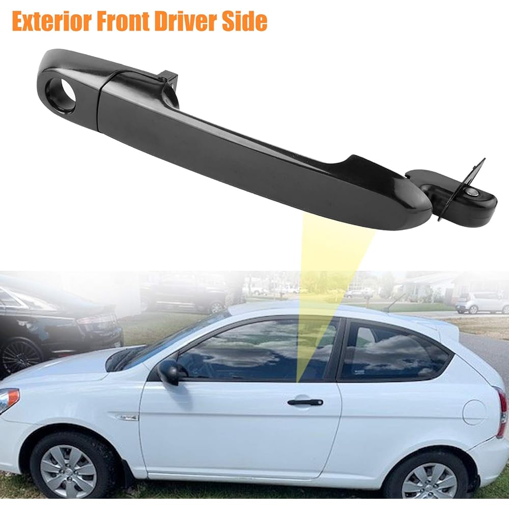 NPAUTO Front left driver seat side door handle replacement accent 80700 black