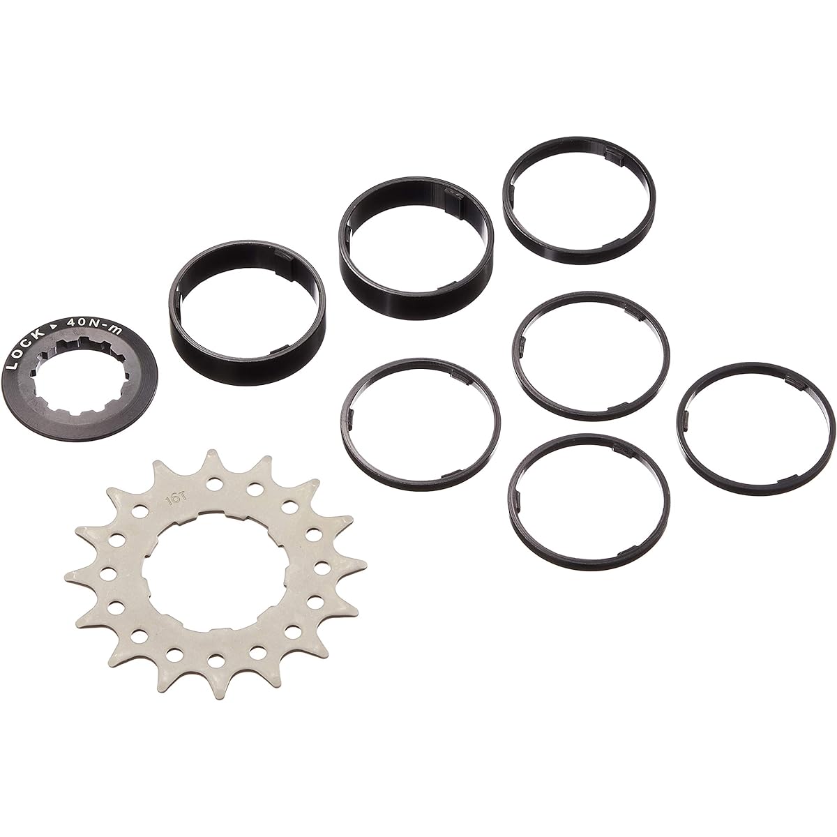 Bazooka Single Gear Set Black Black SSPBLK