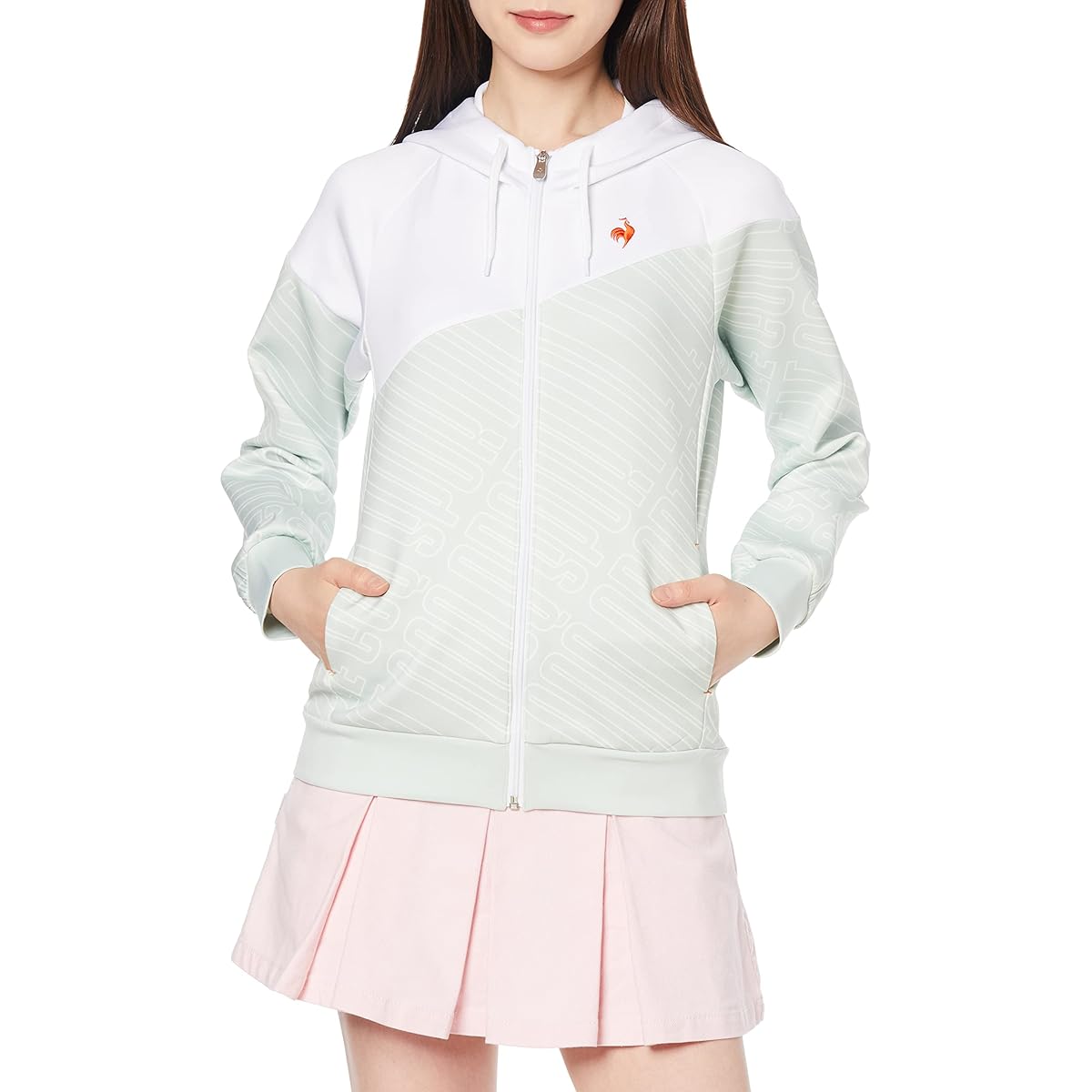 [Le Coq Sportif] Golf Cut and Sew Midler Water Repellent Stretch Marshmallow Touch Soft QGWTJL52 Women's