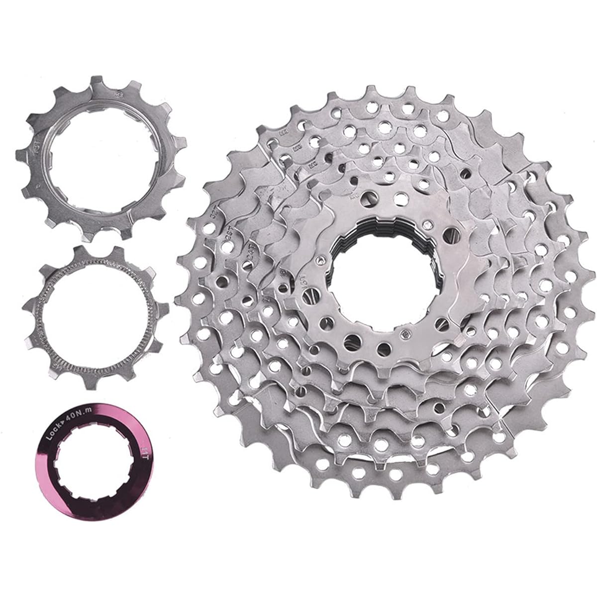 Bike Cassette Freewheel High Strength Steel 8 Speed 11‑32T Flywheel Cassette Sprocket Replacement for 8 Speed Bike Bike Bicycle