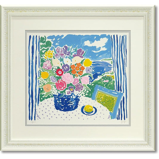 U-Power JOHN BOTZ Print Silk Screen Art Frame "Arns Bouquet" JB-28002