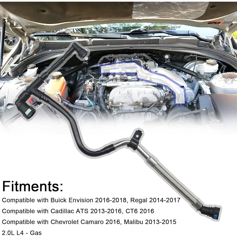 Rapihidan 12673868 PCV Positive Crankcase Ventilation Tube Cadillac ATS MALIBU 2013-2018 ENVISION Regal Repalce# 12654851 12662657