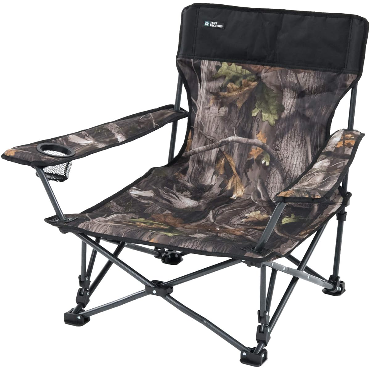Tent Factory Low Chair Spider Series Spider Wide & Low Action Chair Drink Holder Standard Equipment TF-SWL807