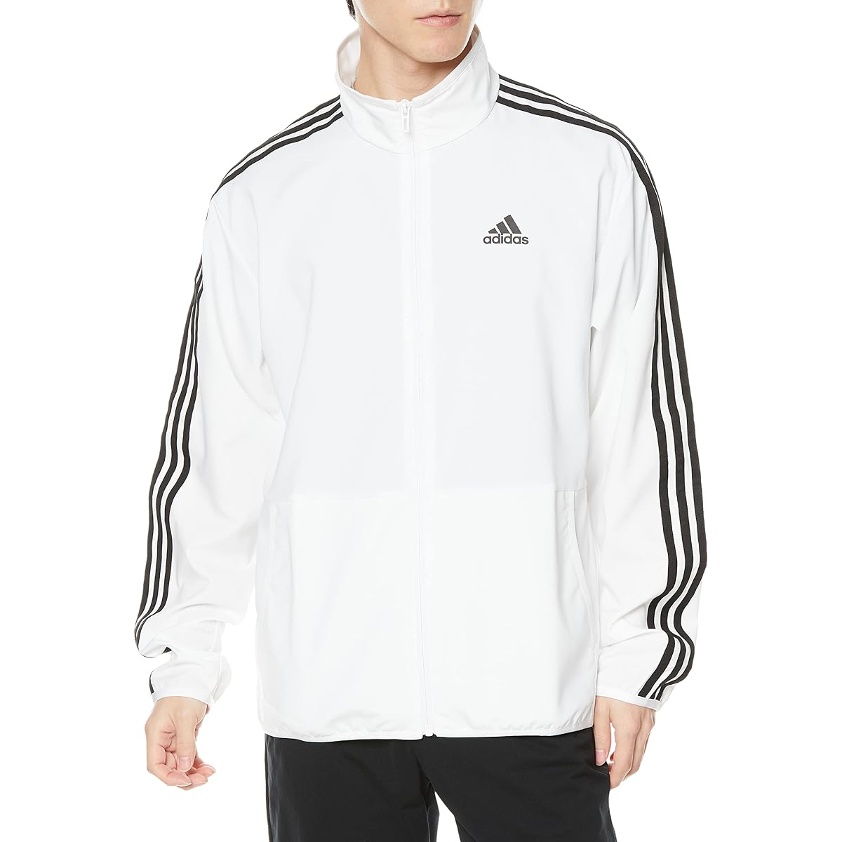 [Adidas] Jersey Top 3 Stripes Regular Fit Light Woven Track Top BXF54 Men's