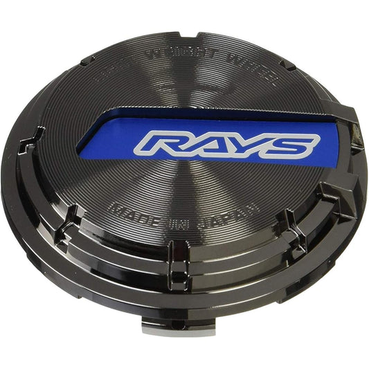 [RAYS] Center Cap Set Gram Lights Blue/Black Chrome Set of 4 GRCAP-BLCR4