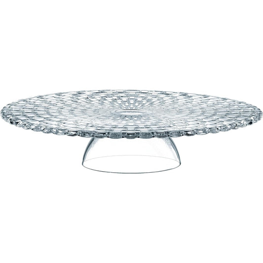 Nachtmann Cake Stand Clear 32cm Bossa Nova Cake Plate/Chip and Dip 77809