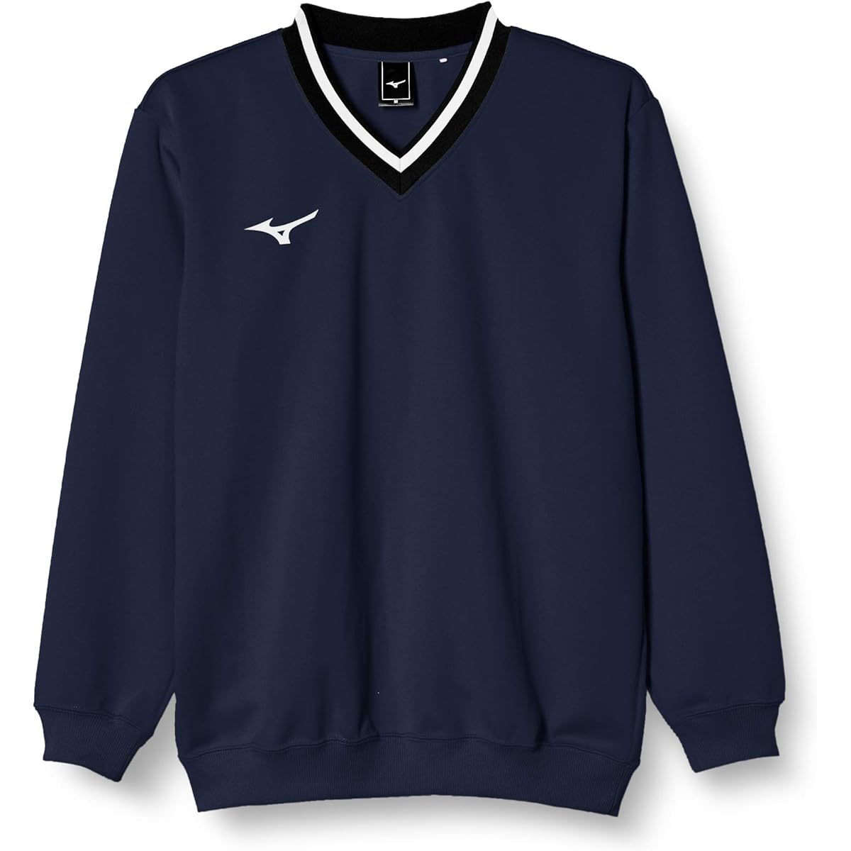 Mizuno 62JC8002 Tennis Wear Sweatshirt, V-Neck, Thick, Sweat Absorbent, Quick Drying, Stretch, Unisex