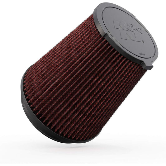 K & N Engine Air Filter: Power & acceleration improvement, water washing, premium, replacement vehicle air filters: 2015-2019 Ford Mustang Shelby, E-0649