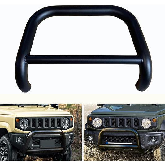 RAWAKORW Front Bumper Guard Suzuki Jimny JB64/JB74 Applicable Bull Bar Front Grill Guard Steel Grill Garnish Exterior Custom Parts Accessories Black