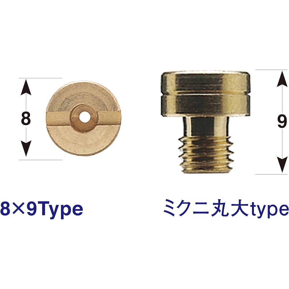 POSH Motorcycle Supplies Main Jet 6 Oversize Main Jet Set Mikuni (Marudai) TM/TMR/MJN24/TDMR/VM22 (8X9) 720895-10