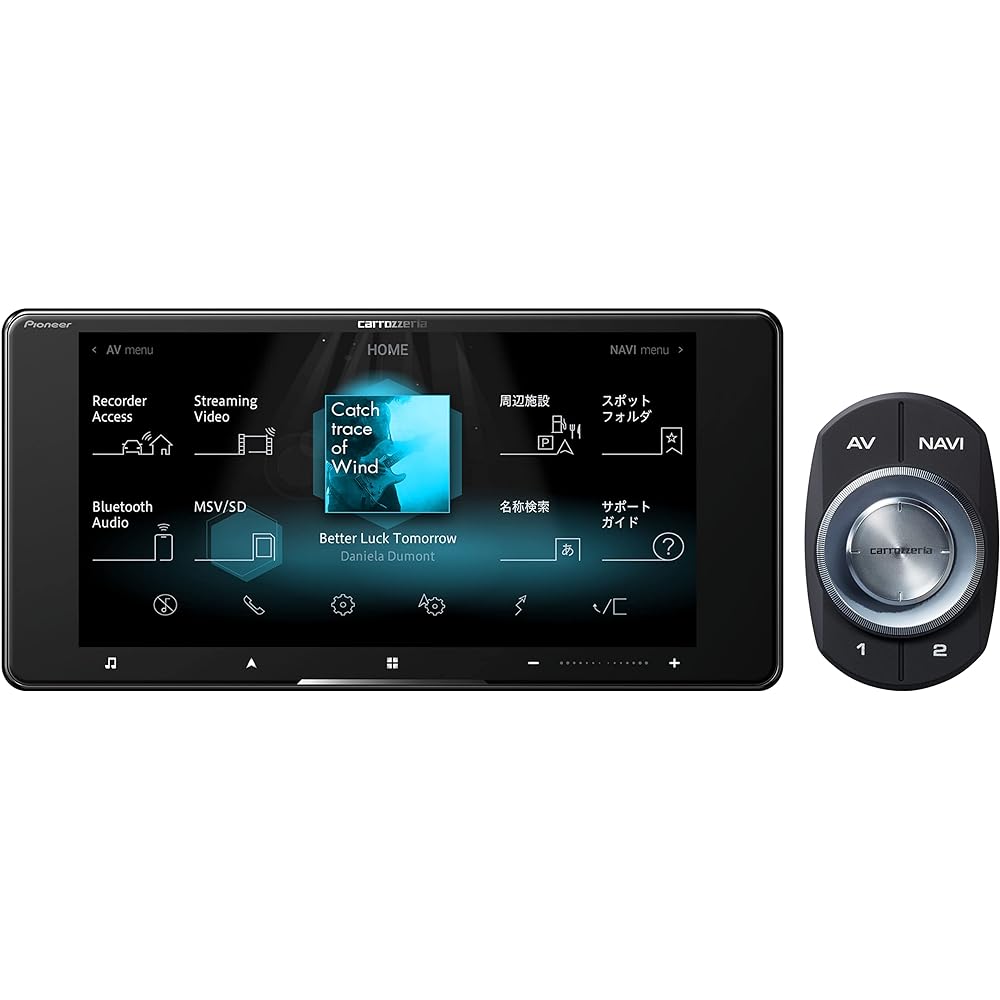 Pioneer Car Navigation AVIC-CW912-2 7 Inch 200mm Wide Cyber Navigation Free Map Update Full Seg DVD CD Bluetooth SD USB High Resolution HD Image Quality Carrozzeria