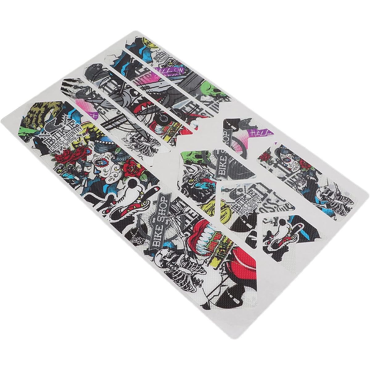 Frame Protection Sticker Road Bike Discoloration Resistant Bicycle Frame Sticker No Adhesive Residue Bike Frame Protection Tape Reusable Impact Resistant 3D Scratch Resistant