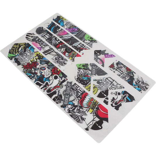 Frame Protection Sticker Road Bike Discoloration Resistant Bicycle Frame Sticker No Adhesive Residue Bike Frame Protection Tape Reusable Impact Resistant 3D Scratch Resistant