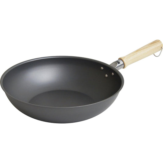 Urushiyama Metal Industry Stir-Fry Pot, Frying Pan, Deep 28cm, IH Compatible, Made in Japan, Ironworks TSO-W28