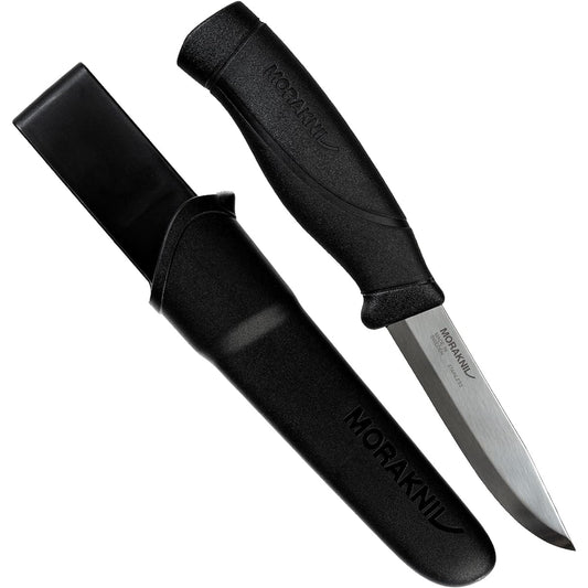 Morakniv Companion Heavy Duty Stainless Steel Blade Thickness 3.2mm Outdoor Knife Camping Knife (Black)