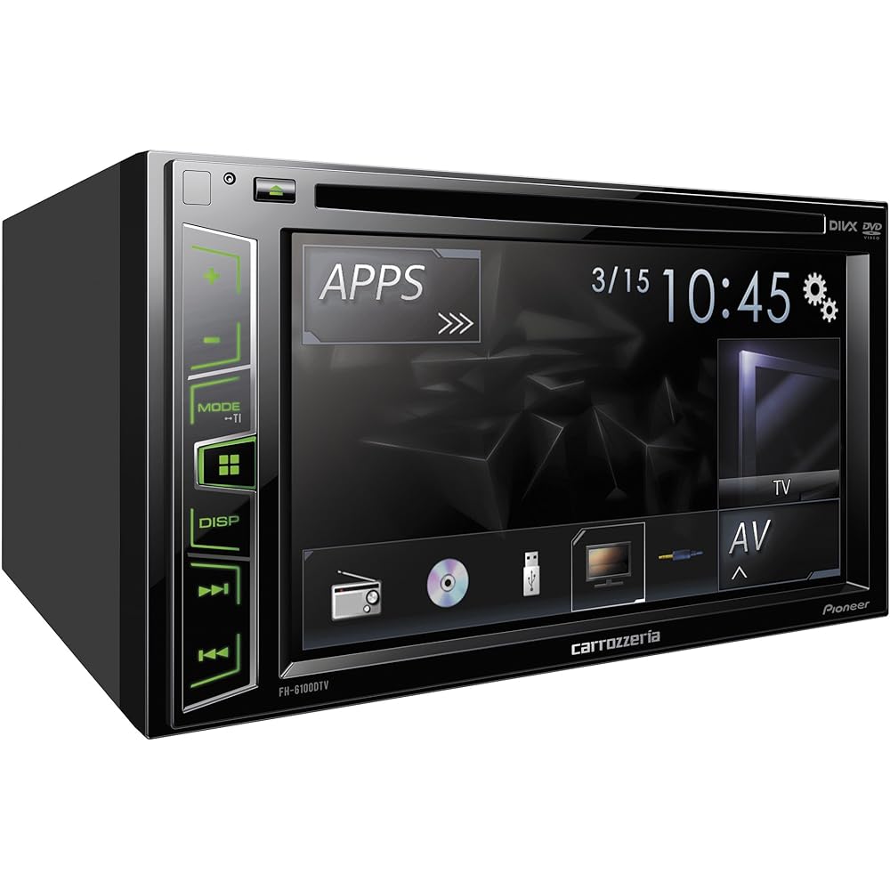 Pioneer Pioneer Audio FH-6100DTV 6.2 inch CD DVD USB iPod iPhone AUX Carrozzeria
