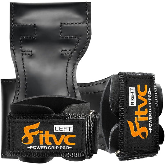 【New development! Improved Specifications] Power Grip Pro Genuine Pull-Up Gloves Power Grip Muscle Training Training Grip Grip Strength Assistance Improved Anti-Slip Wear Resistance Power Grip Unisex Left and Right Set by Fitvc