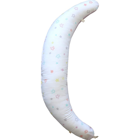 Sandesica Washable Body Pillow for Pregnant Women Polyester Cotton (L Size) Memorial Star [Made in Japan] 4265-8888-51